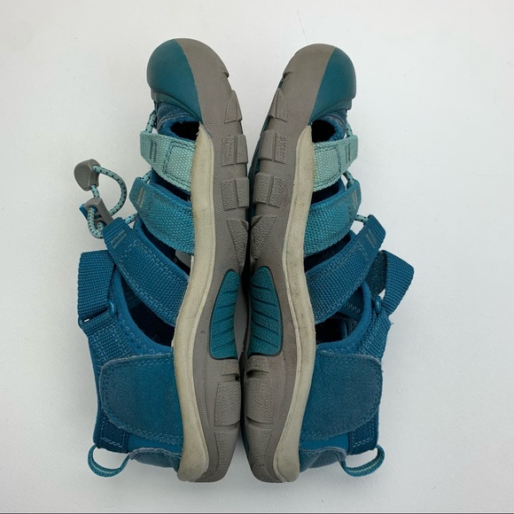 Keen Washable Youth Sandals Teal Blue Size 3 - Picture 4 of 13